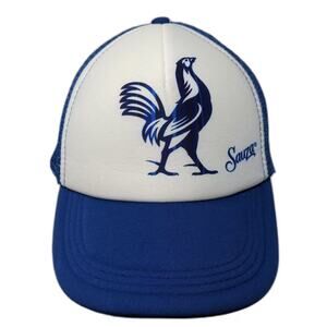 Sauza Trucker Hat Blue White OS Mesh Snapback Rooster Tequila Promo Adjustable
